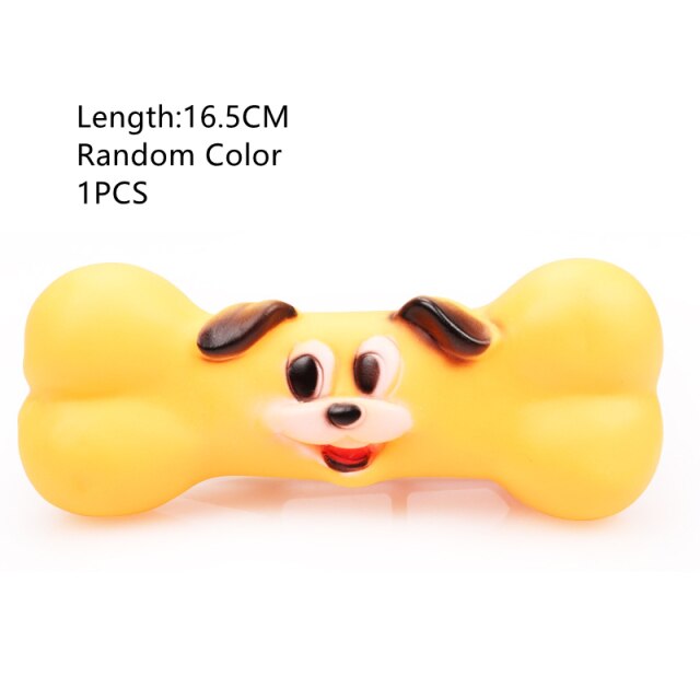 New Rubber Squeak Toy for Dog Screaming Chicken Chew Bone Slipper Squeaky Ball Dog Toys Tooth Grinding Training Pet Toy Supplies