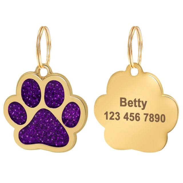 Free Engraved Pet Dog ID Tag Personalized Cat Puppy ID Tag Pet Dog Collar Accessories Custom Dogs Anti-lost Name Tags Pendant