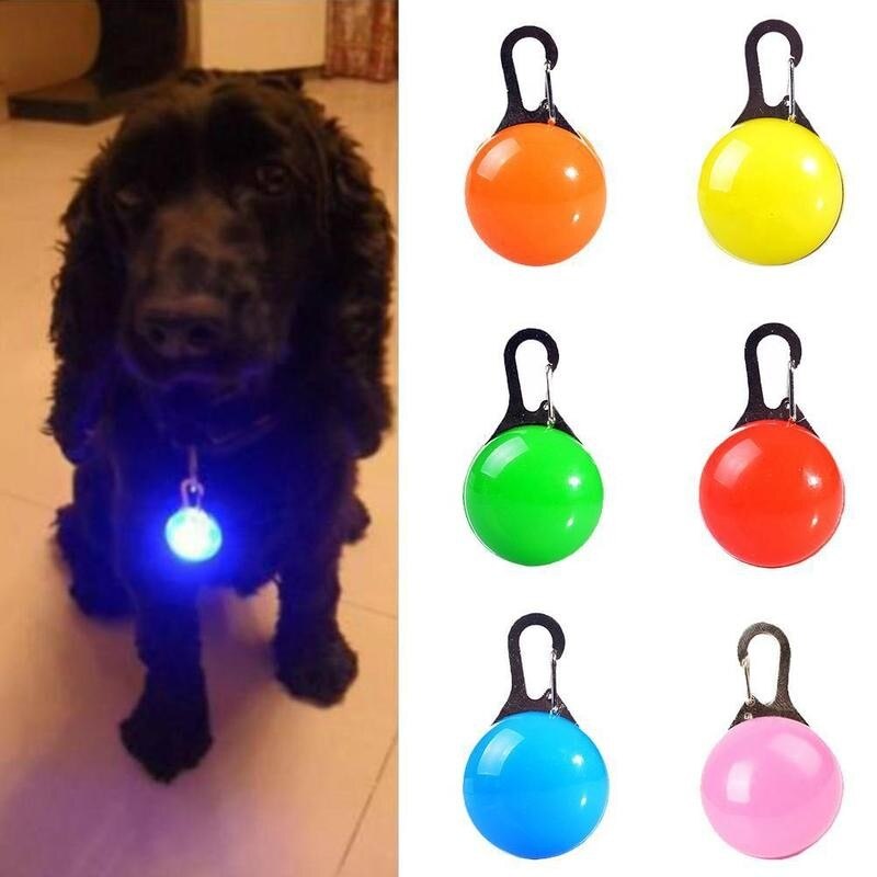 Pet Dog Collar Portable To Carry LED Pendant Illuminated